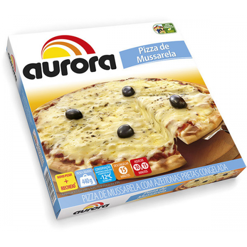  Pizza Mussarela Aurora 440g