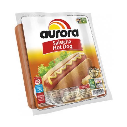Salsicha Hot Dog Aurora 500 G