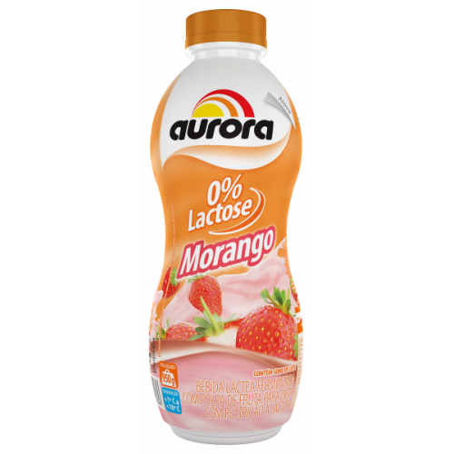Bebida Láctea Morango 0% Lactose Aurora 950G