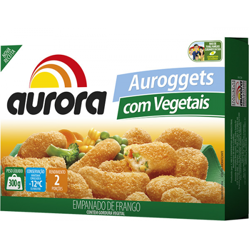  Auroggets Vegetais Caixeta Aurora 300 G